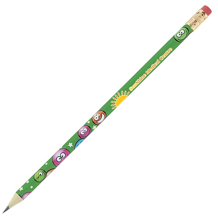 Custom Super Kid Pencil - Smiley Faces