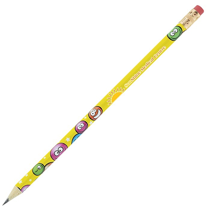 Custom Super Kid Pencil - Smiley Faces