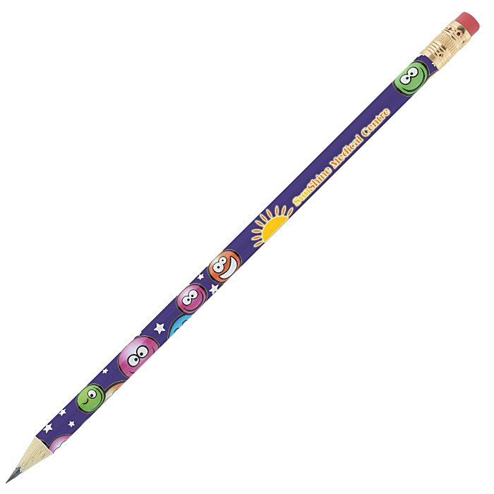 Custom Super Kid Pencil - Smiley Faces