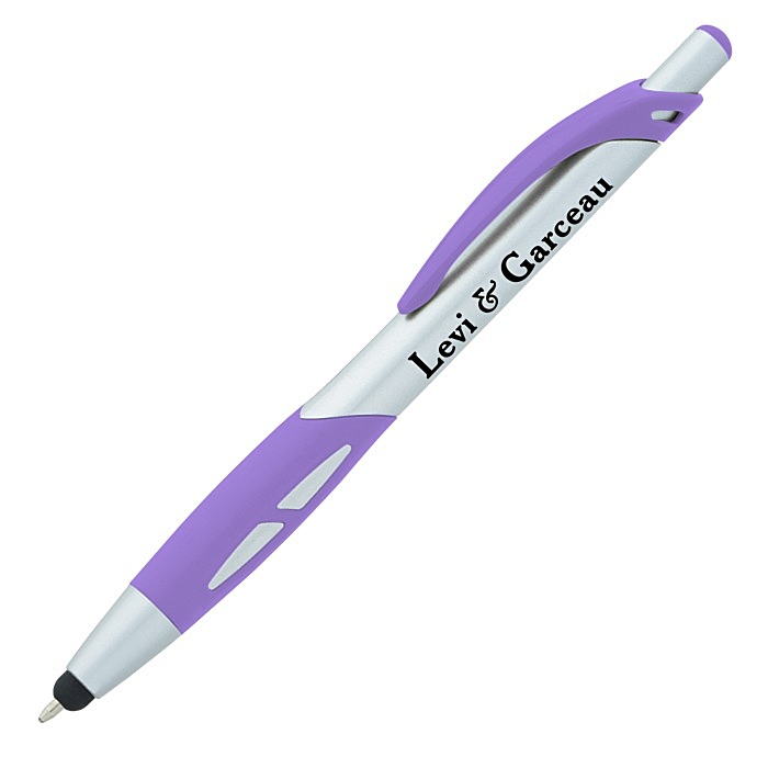 Custom Boston Stylus Pen - Silver