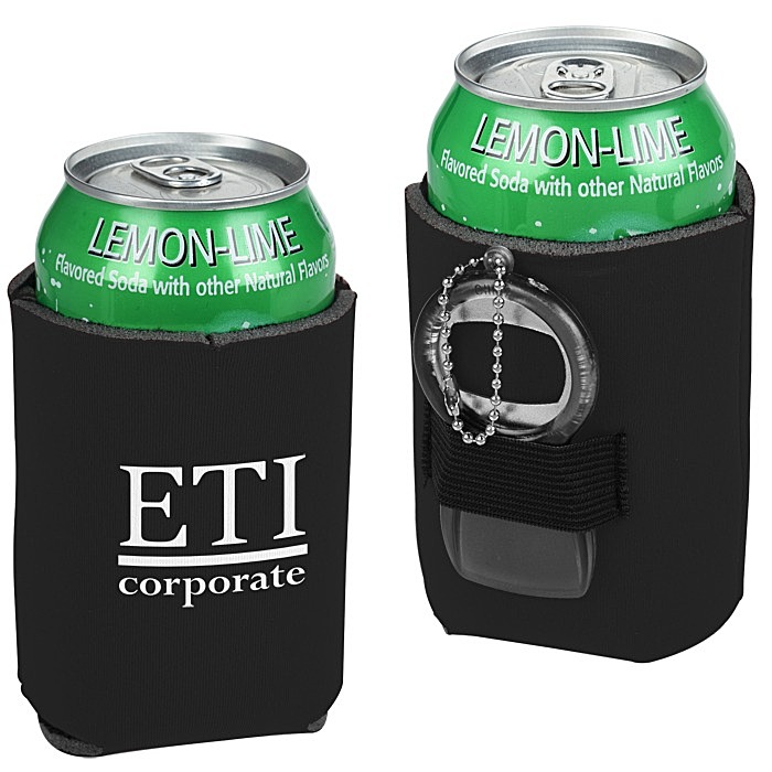 Custom Can Kooler with Bottle Opener