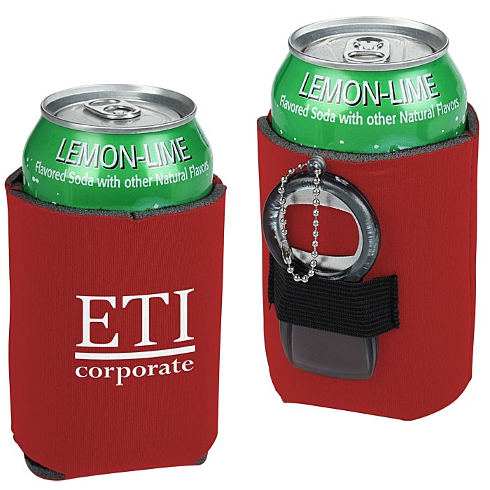 Custom Can Kooler with Bottle Opener