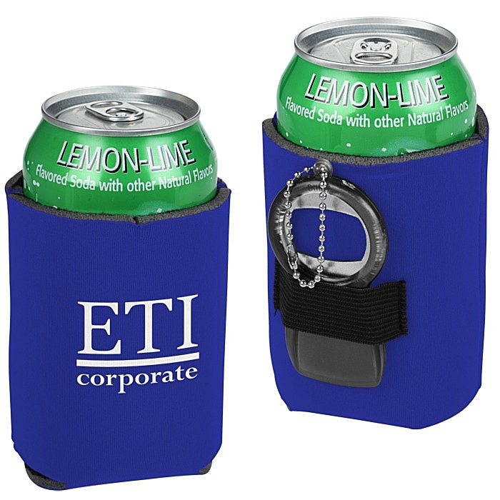 Custom Can Kooler with Bottle Opener