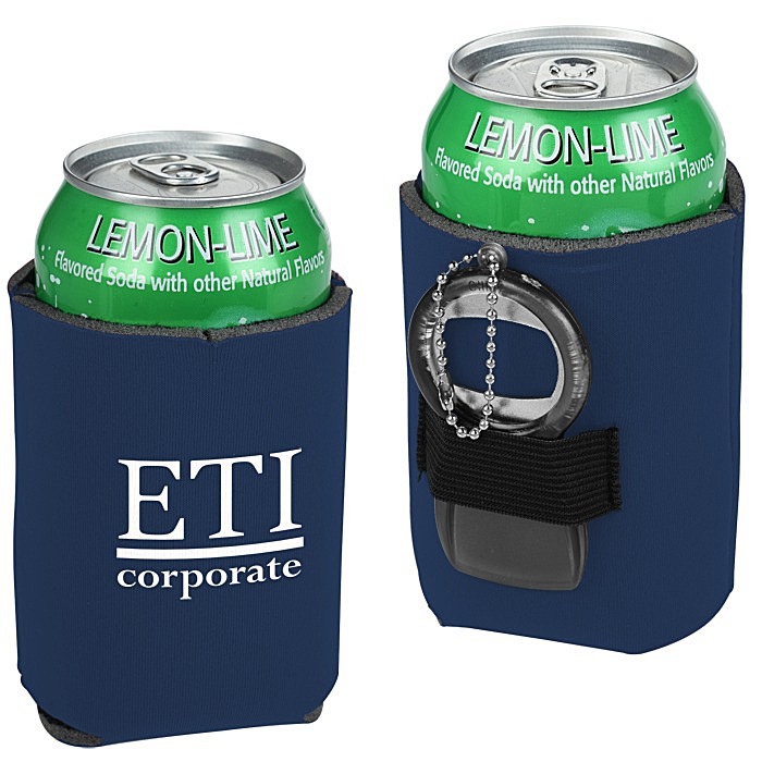 Custom Can Kooler with Bottle Opener