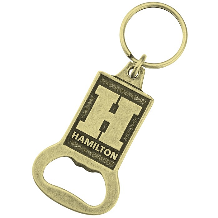 Custom Econo Bottle Opener Keychain - Rectangle