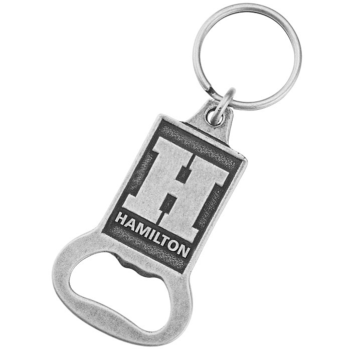 Custom Econo Bottle Opener Keychain - Rectangle