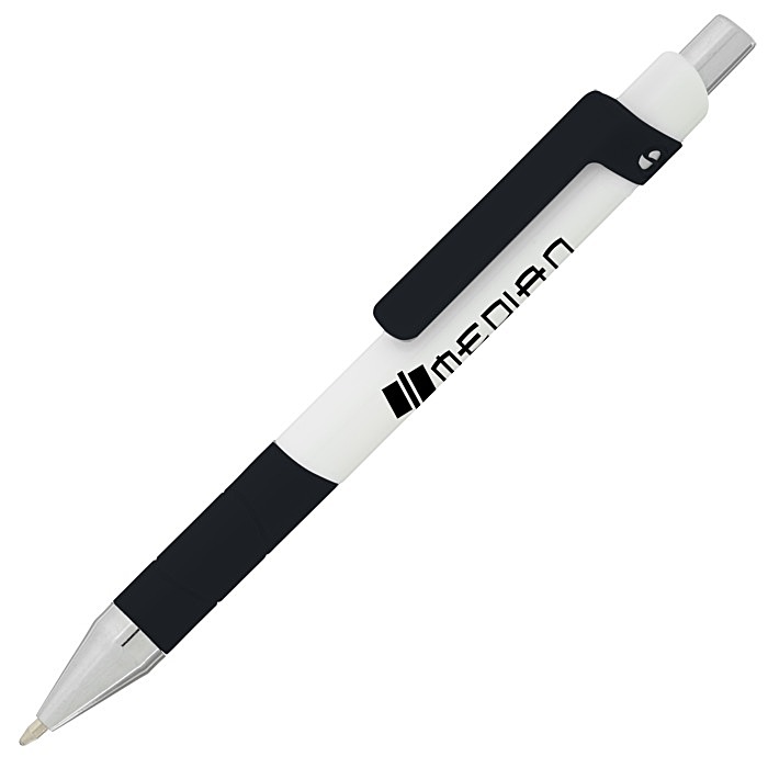 Custom Souvenir Rize Grip Pen - White