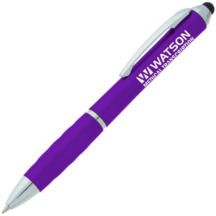 Custom Tev Stylus Twist Pen - Metallic
