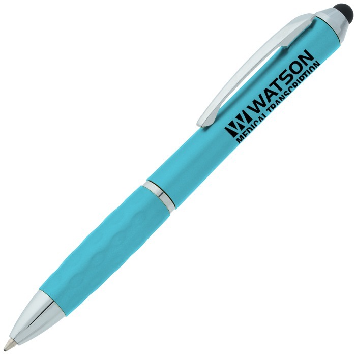 Custom Tev Stylus Twist Pen - Metallic