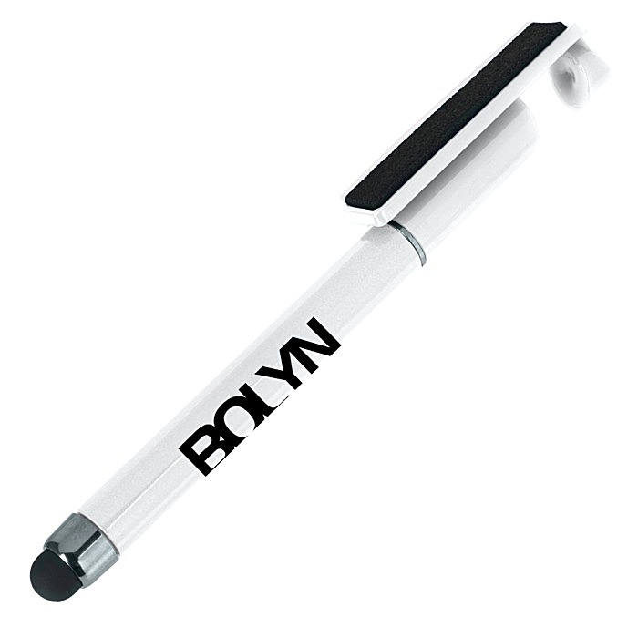 Custom Mini Stylus Pen with Phone Stand and Screen Cleaner