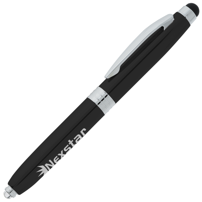 Custom Hugo Stylus Metal Pen with Flashlight