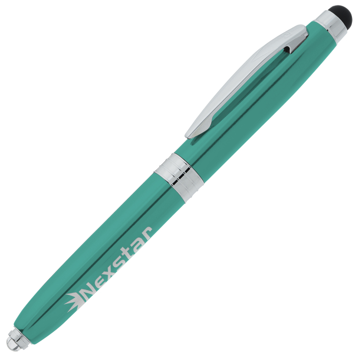 Custom Hugo Stylus Metal Pen with Flashlight