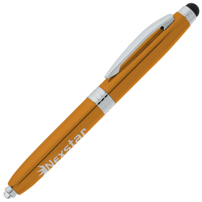 Custom Hugo Stylus Metal Pen with Flashlight