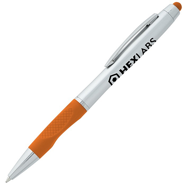 Custom Lory Stylus Twist Pen - Silver