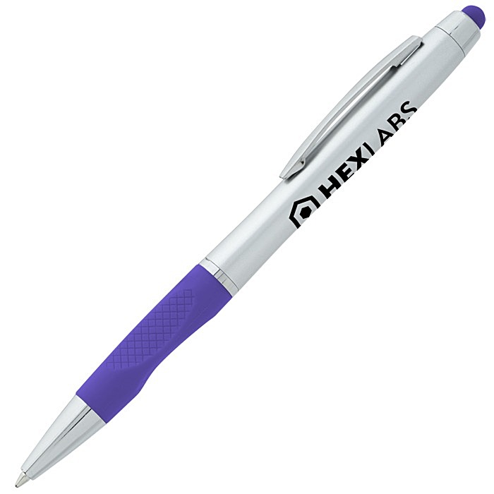 Custom Lory Stylus Twist Pen - Silver