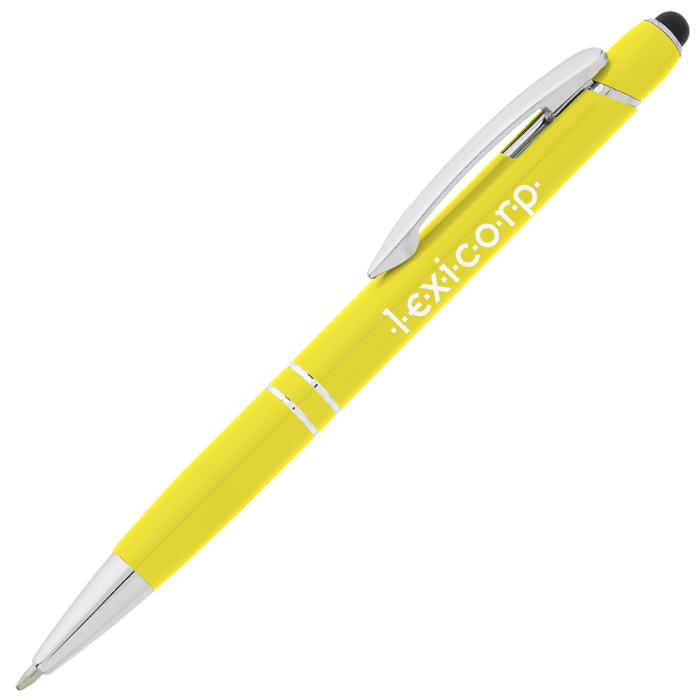 Custom Glacio Stylus Metal Pen - Fashion Colours - 24 hr