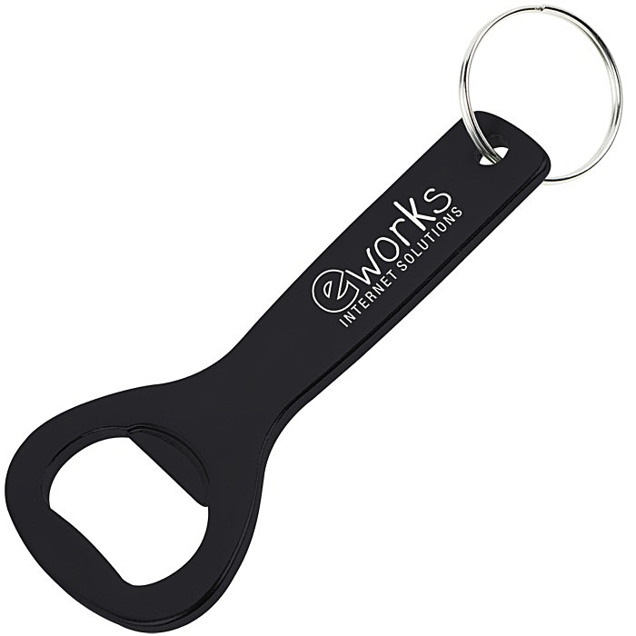 Custom Flat Top Bottle Opener Keychain