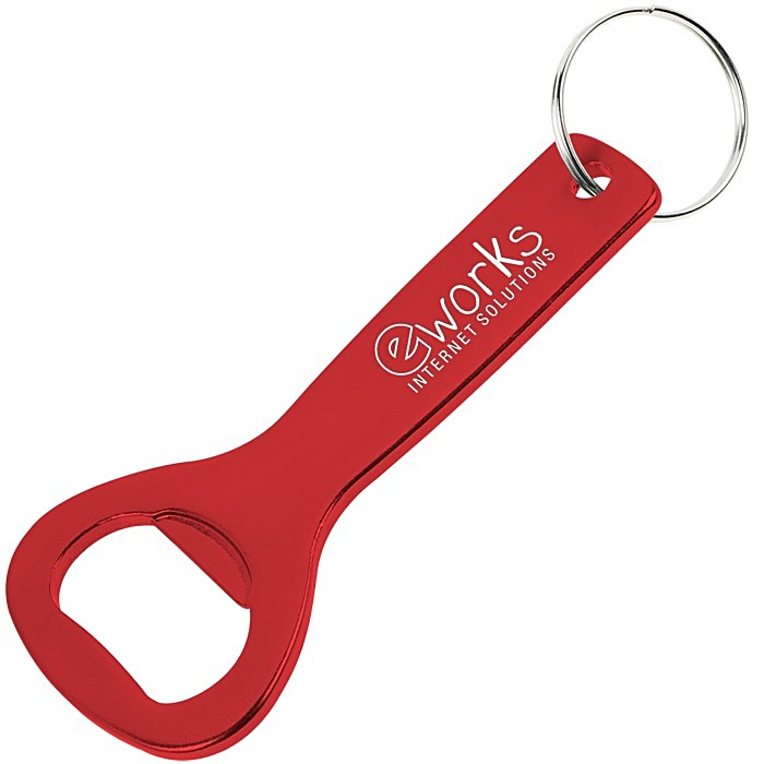 Custom Flat Top Bottle Opener Keychain
