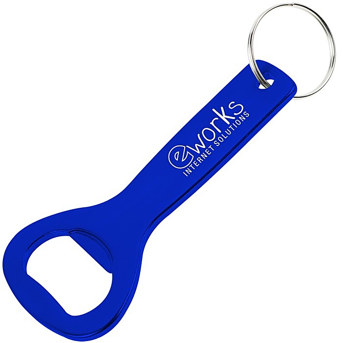 Custom Flat Top Bottle Opener Keychain