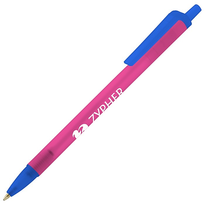 Custom Value Click Pen - Translucent
