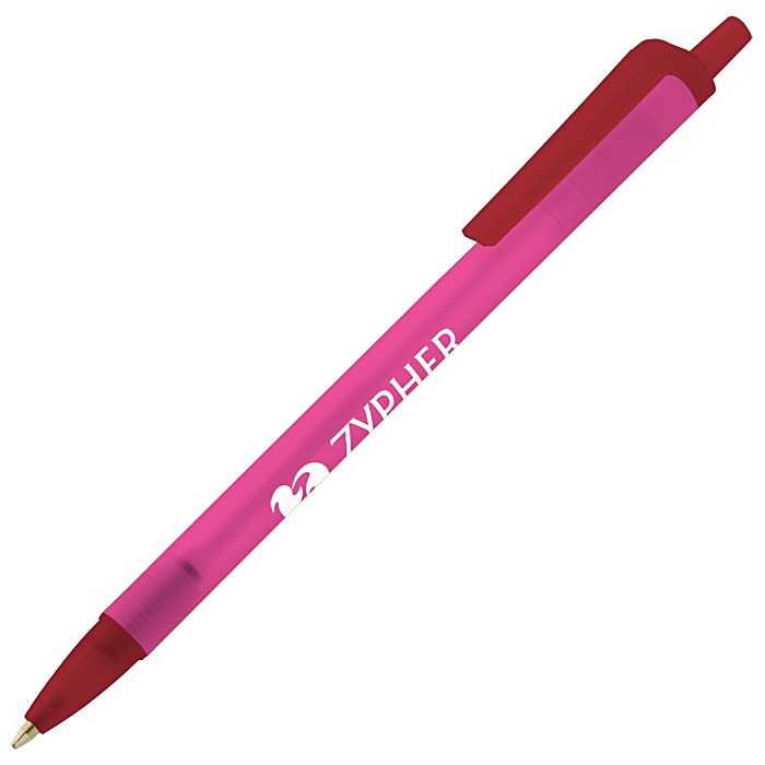 Custom Value Click Pen - Translucent