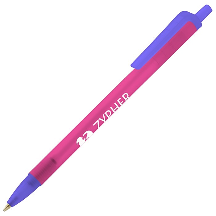 Custom Value Click Pen - Translucent