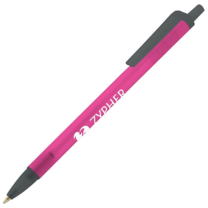 Custom Value Click Pen - Translucent