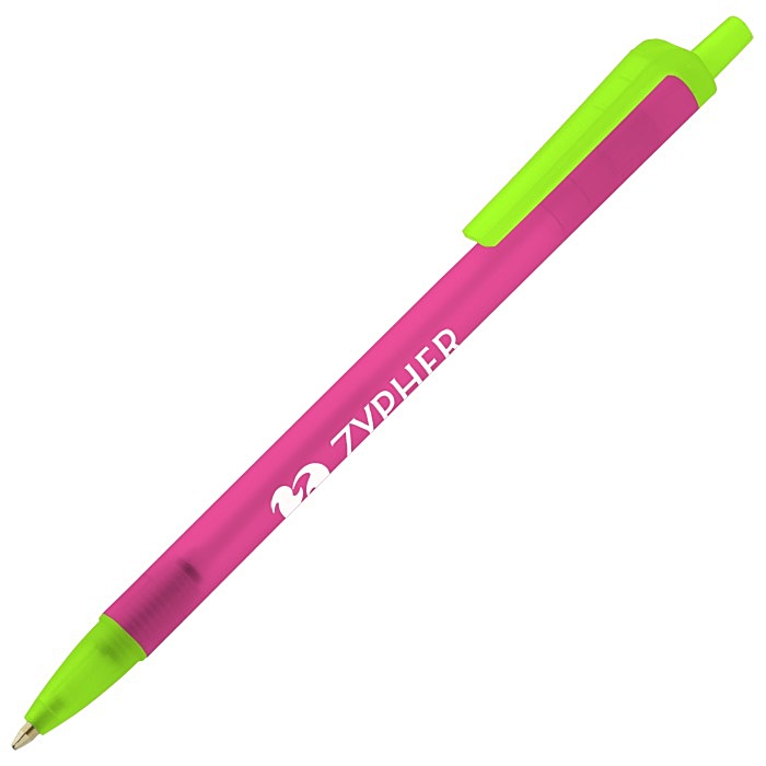 Custom Value Click Pen - Translucent