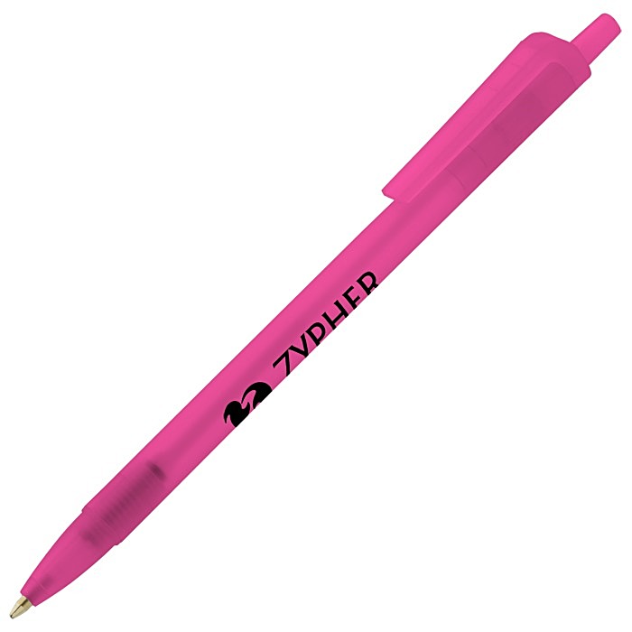 Custom Value Click Pen - Translucent - 24 hr