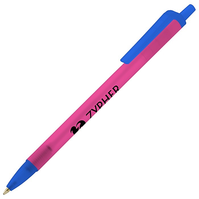 Custom Value Click Pen - Translucent - 24 hr