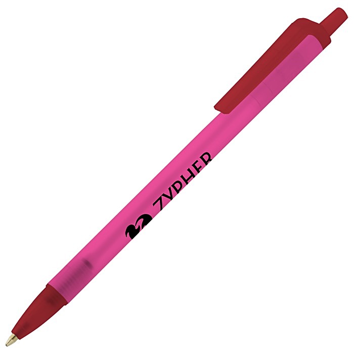 Custom Value Click Pen - Translucent - 24 hr