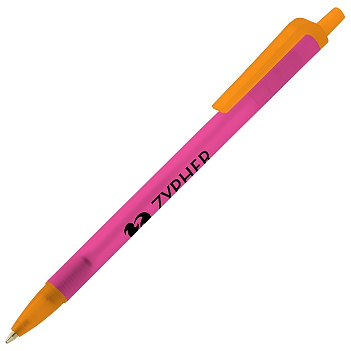 Custom Value Click Pen - Translucent - 24 hr