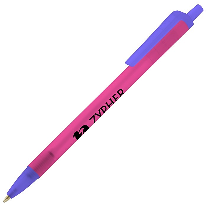 Custom Value Click Pen - Translucent - 24 hr
