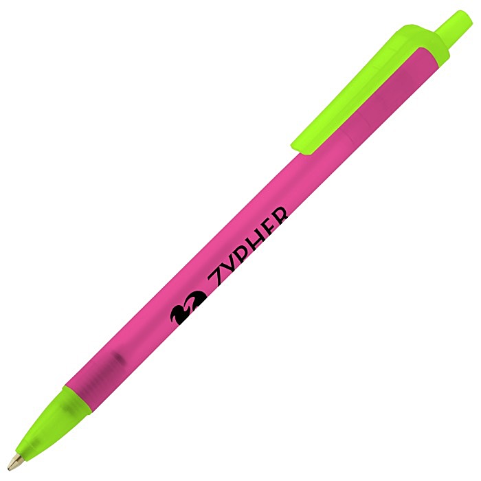 Custom Value Click Pen - Translucent - 24 hr