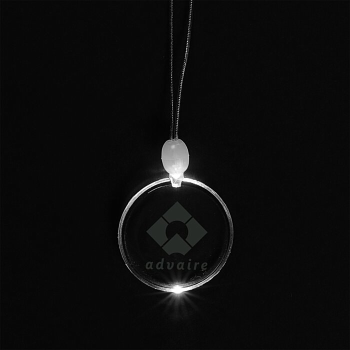 Custom Light-Up Pendant Necklace - Circle