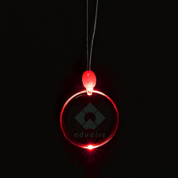 Custom Light-Up Pendant Necklace - Circle