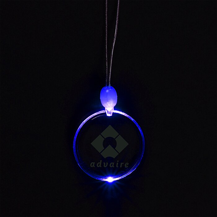 Custom Light-Up Pendant Necklace - Circle