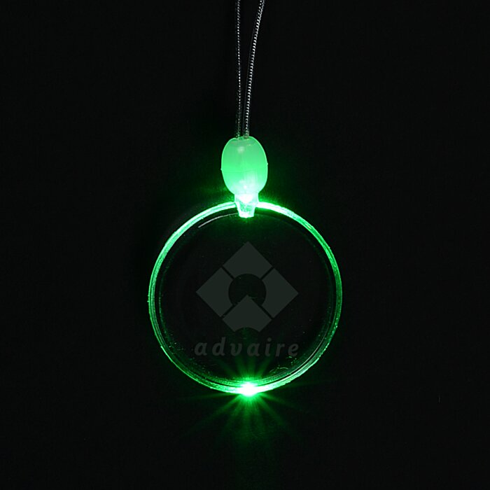 Custom Light-Up Pendant Necklace - Circle