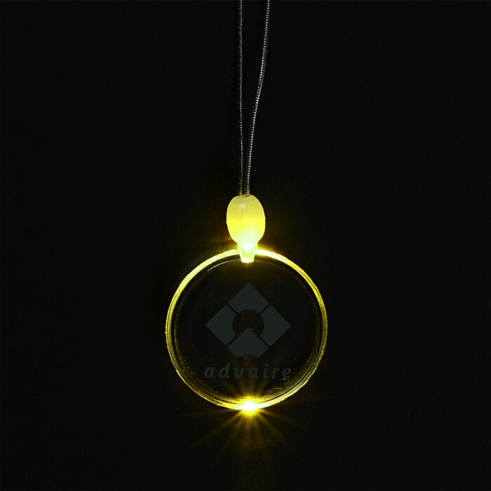 Custom Light-Up Pendant Necklace - Circle