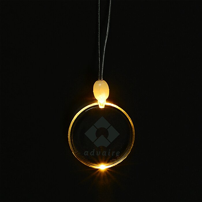 Custom Light-Up Pendant Necklace - Circle