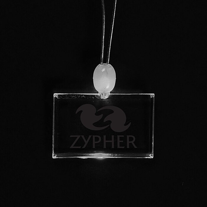 Custom Light-Up Pendant Necklace - Rectangle