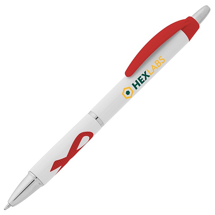 Custom Awareness Ribbon Grip Pen - Full Colour