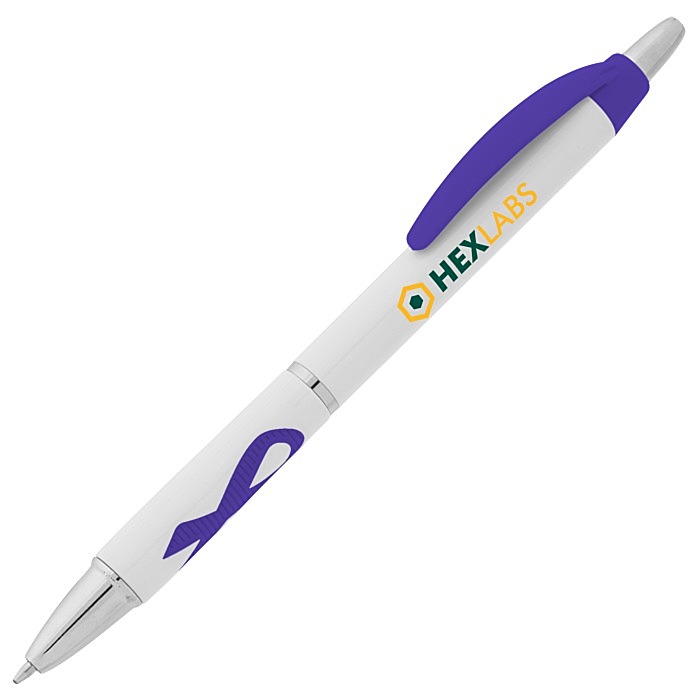Custom Awareness Ribbon Grip Pen - Full Colour