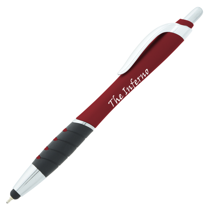 Custom Waverly Soft Touch Stylus Pen - Metallic - Chrome