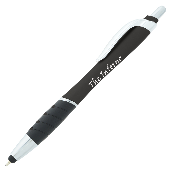 Custom Waverly Soft Touch Stylus Pen - Metallic - Chrome
