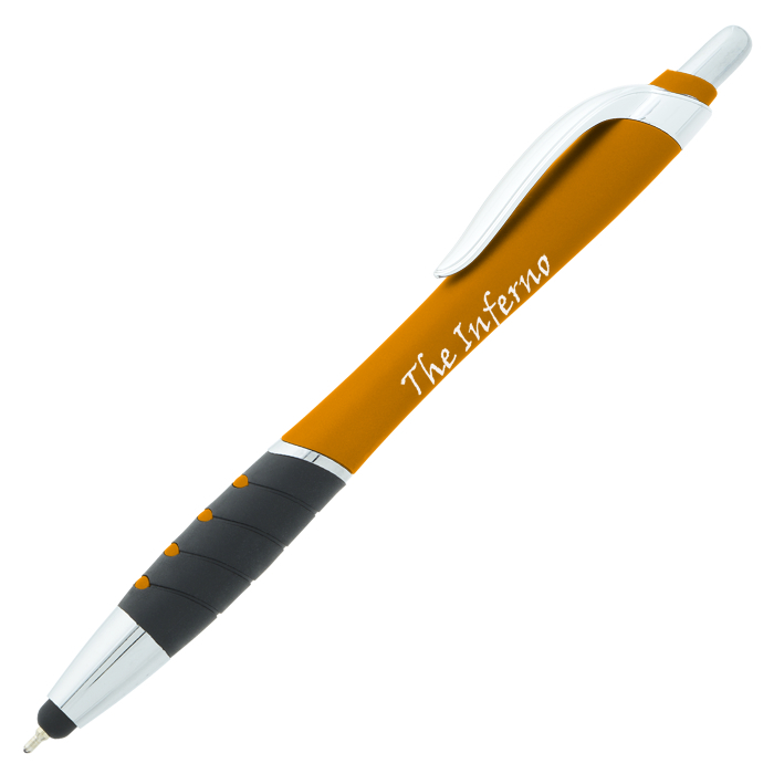 Custom Waverly Soft Touch Stylus Pen - Metallic - Chrome