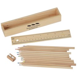 Custom Pencil Crayons & Ruler Box