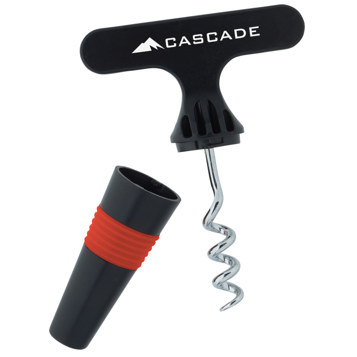 Custom Wine Stopper with Opener