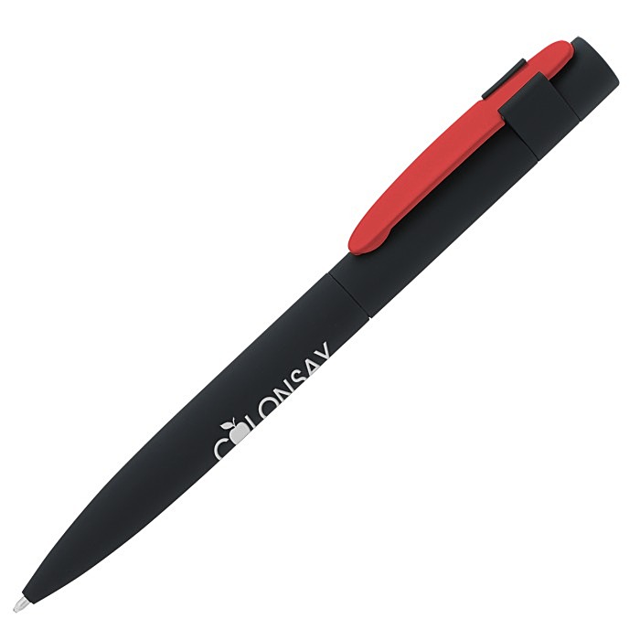 Custom Harmony Soft Touch Metal Twist Pen - Black