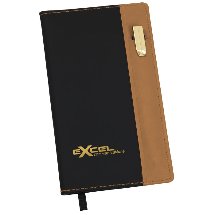Custom Lafayette Soft Cover Memo Book with Pen